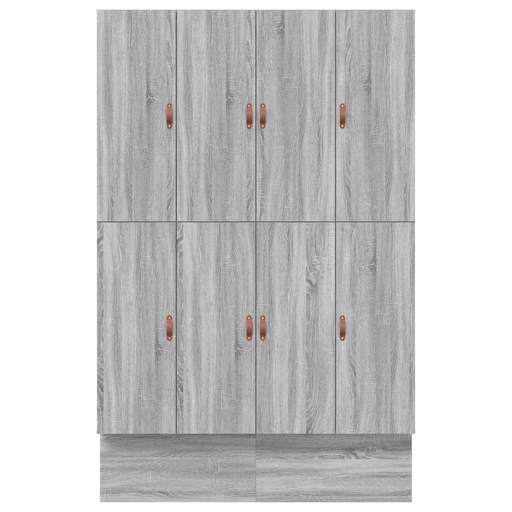 Seng Med Opbevaring Med Dør Grå Sonoma-eg 236.5 X 150 X 31.5 Cm - Billede 9