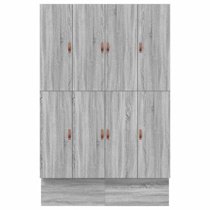 Seng Med Opbevaring Med Dør Grå Sonoma-eg 236,5 X 160 X 31,5 Cm - Billede 8