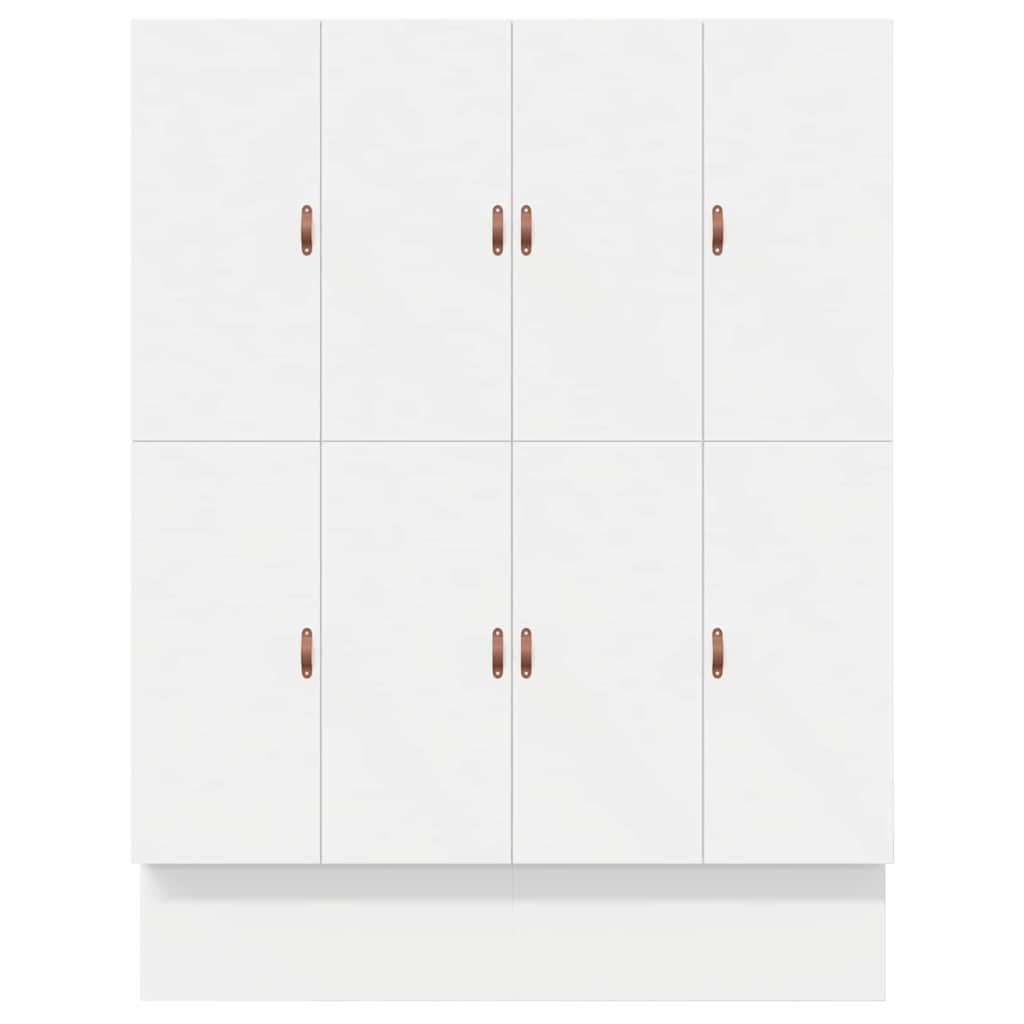 Seng Med Opbevaring Hvid 236,5 X 180 X 31,5 Cm Konstrueret Træ - Billede 6