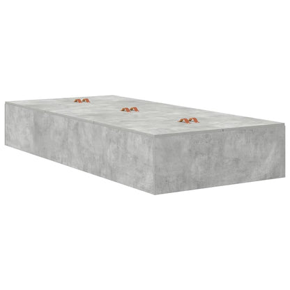 Seng Med Opbevaring Med Skuffe Beton Grå 226,5 X 90 X 31,5 Cm - Billede 7