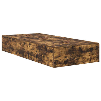 Seng Med Opbevaring Med Skuffe Røget Eg 226,5 X 75 X 31,5 Cm - Billede 6