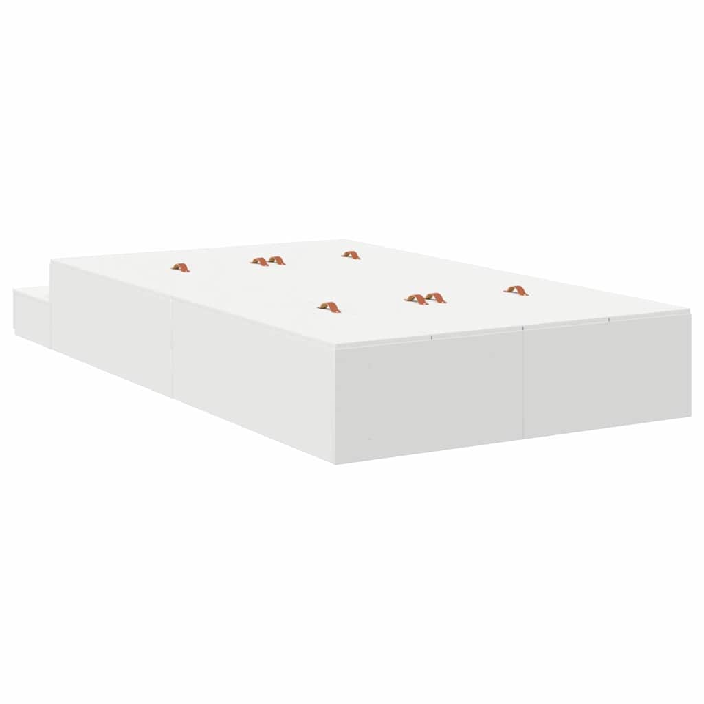 Seng Med Opbevaring Hvid 226,5 X 120 X 31,5 Cm Konstrueret Træ - Billede 10