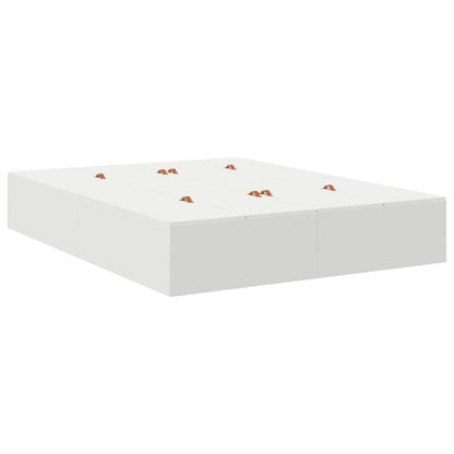 Seng Med Opbevaring Hvid 226,5 140 31,5 Cm Konstrueret Træ - Billede 7