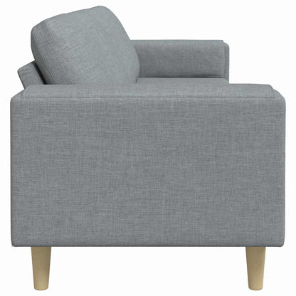 Sofa Sæt Lysegrå Stof - Billede 5
