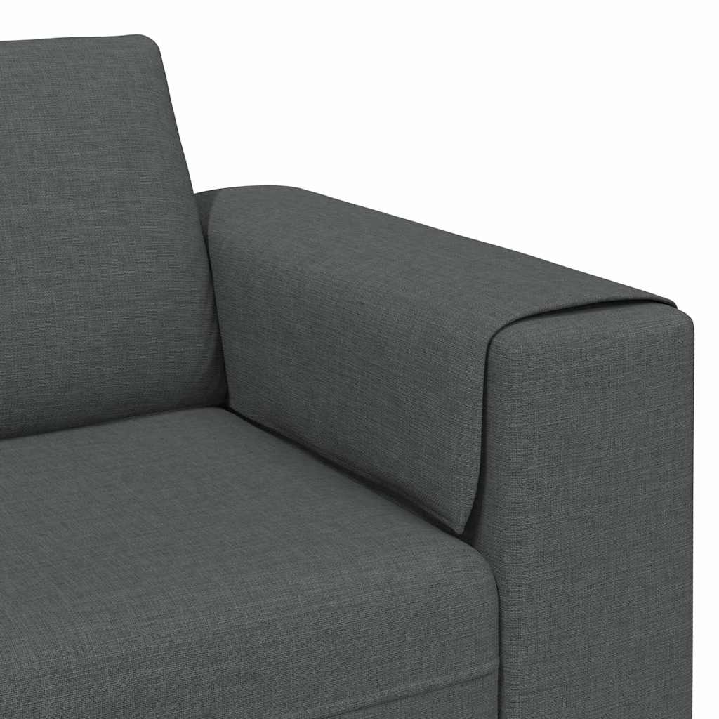 Sofa Sæt Mørkegrå Stof - Billede 7
