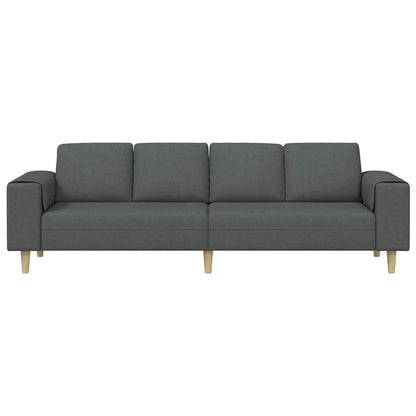 Sofa Sæt Mørkegrå Stof - Billede 4