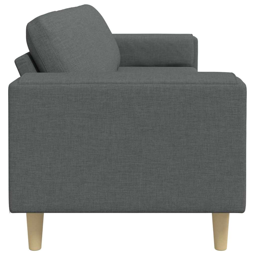 Sofa Sæt Mørkegrå Stof - Billede 5