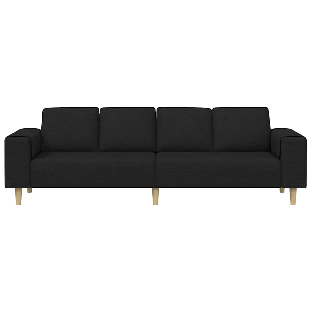 Sofa Sæt Sort Stof - Billede 4
