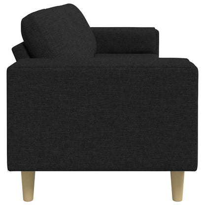 Sofa Sæt Sort Stof - Billede 5