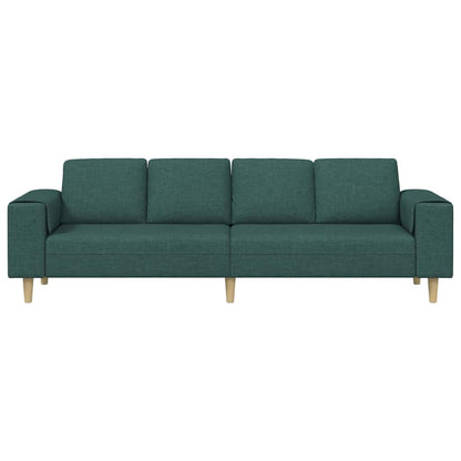 Sofa Sæt Mørkegrøn Stof - Billede 4
