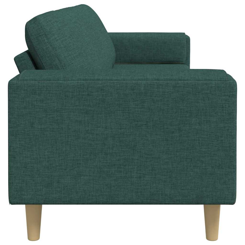 Sofa Sæt Mørkegrøn Stof - Billede 5
