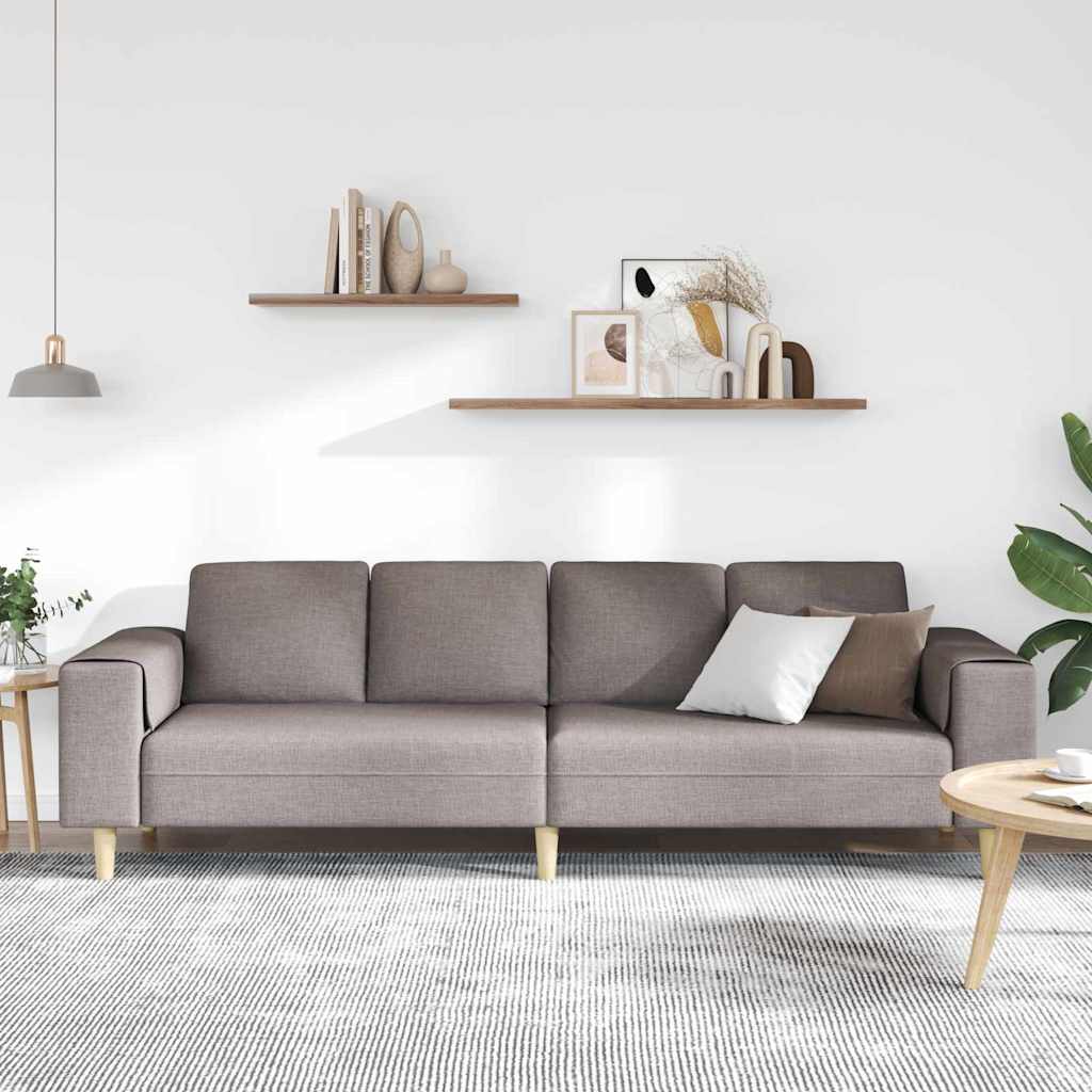 Sofa Sæt Gråbrun Stof - Billede 3