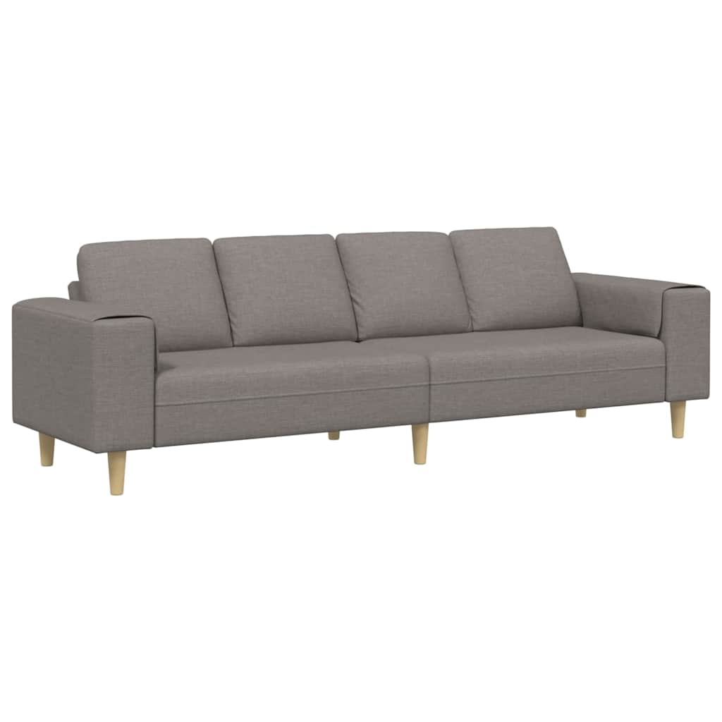 Sofa Sæt Gråbrun Stof - Billede 2