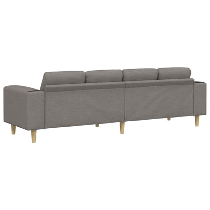 Sofa Sæt Gråbrun Stof - Billede 6