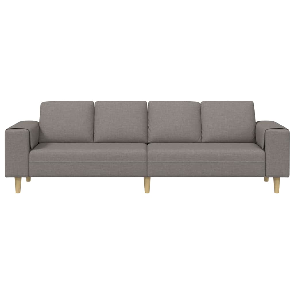 Sofa Sæt Gråbrun Stof - Billede 4