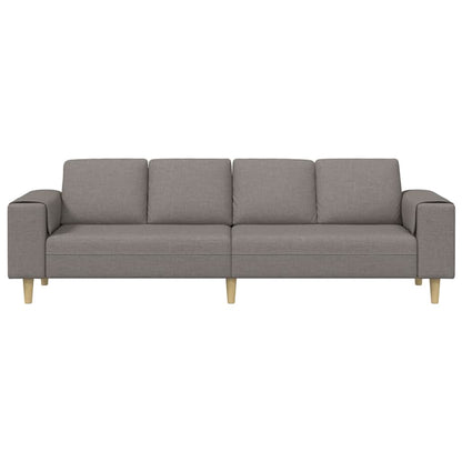 Sofa Sæt Gråbrun Stof - Billede 4