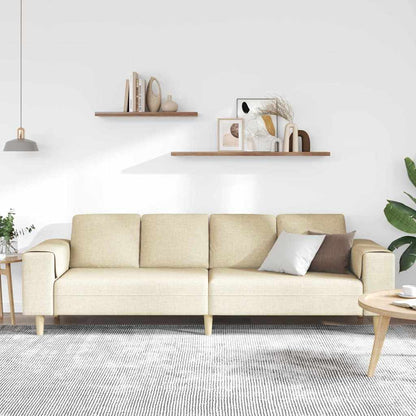 Sofa Sæt Creme Stof - Billede 3