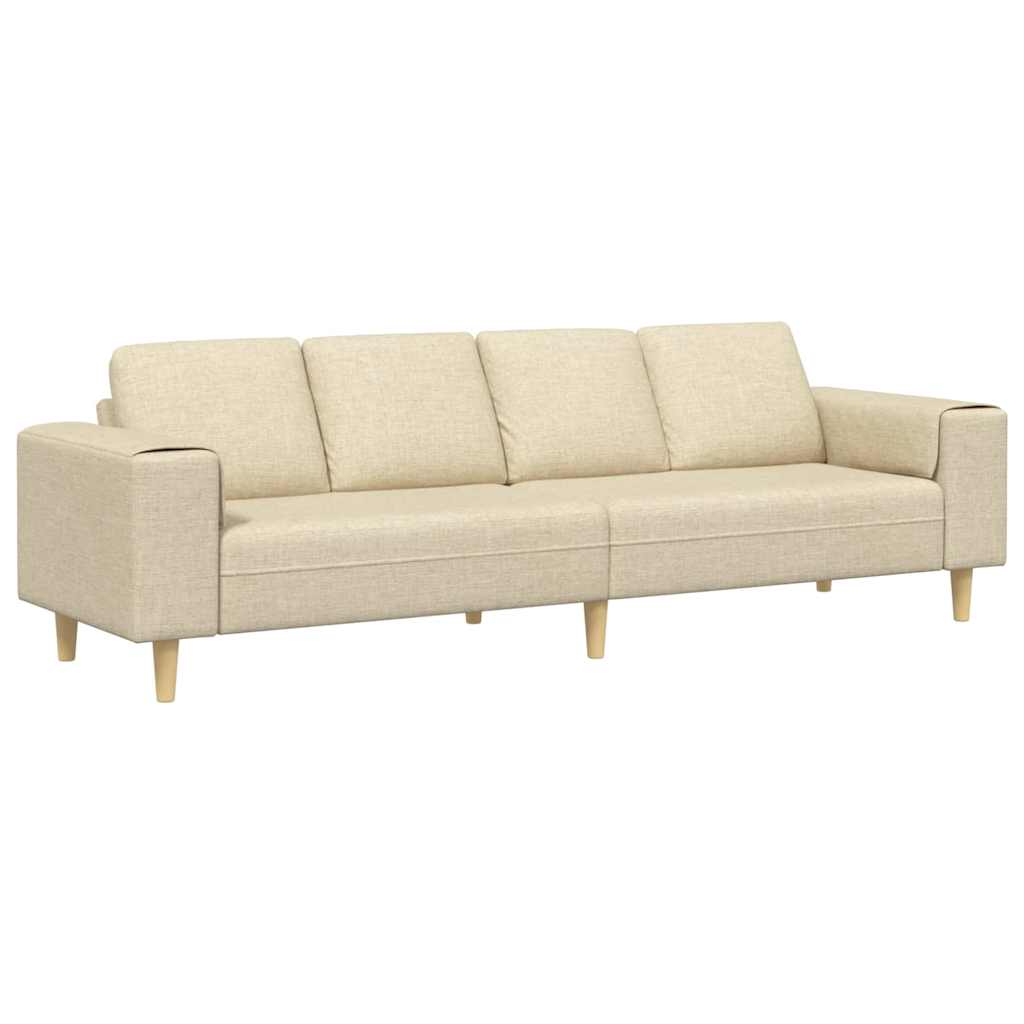 Sofa Sæt Creme Stof - Billede 2