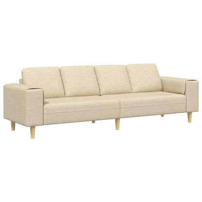 Sofa Sæt Creme Stof - Billede 2