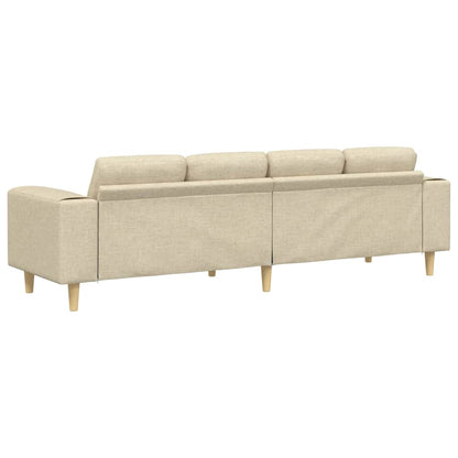 Sofa Sæt Creme Stof - Billede 6