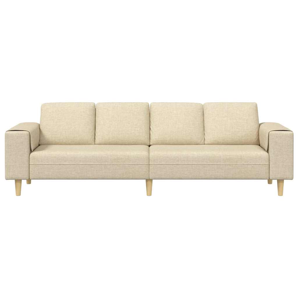 Sofa Sæt Creme Stof - Billede 4