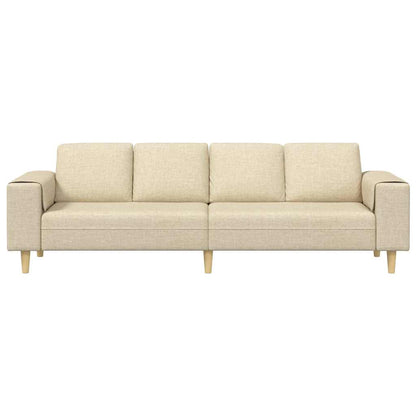 Sofa Sæt Creme Stof - Billede 4