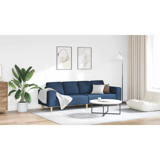 Sofa Sæt Blå Stof - Hovedbillede