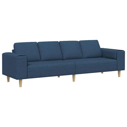 Sofa Sæt Blå Stof - Billede 2