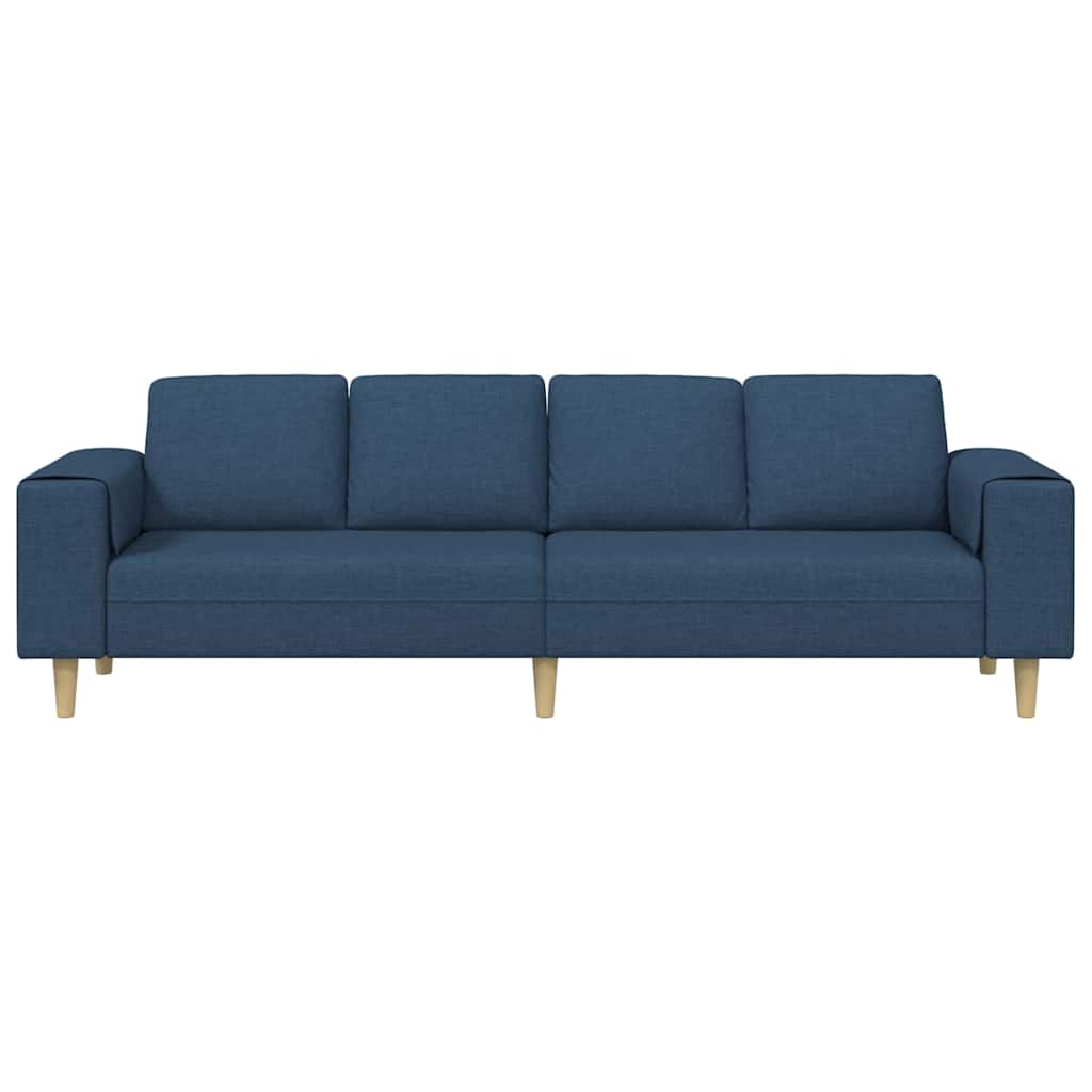Sofa Sæt Blå Stof - Billede 4
