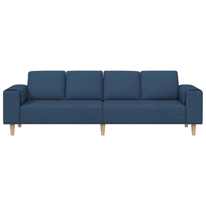 Sofa Sæt Blå Stof - Billede 4
