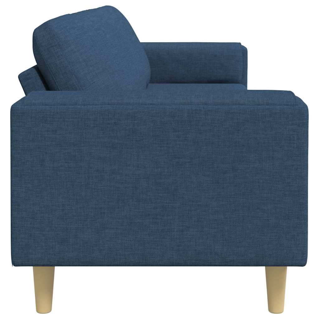 Sofa Sæt Blå Stof - Billede 5
