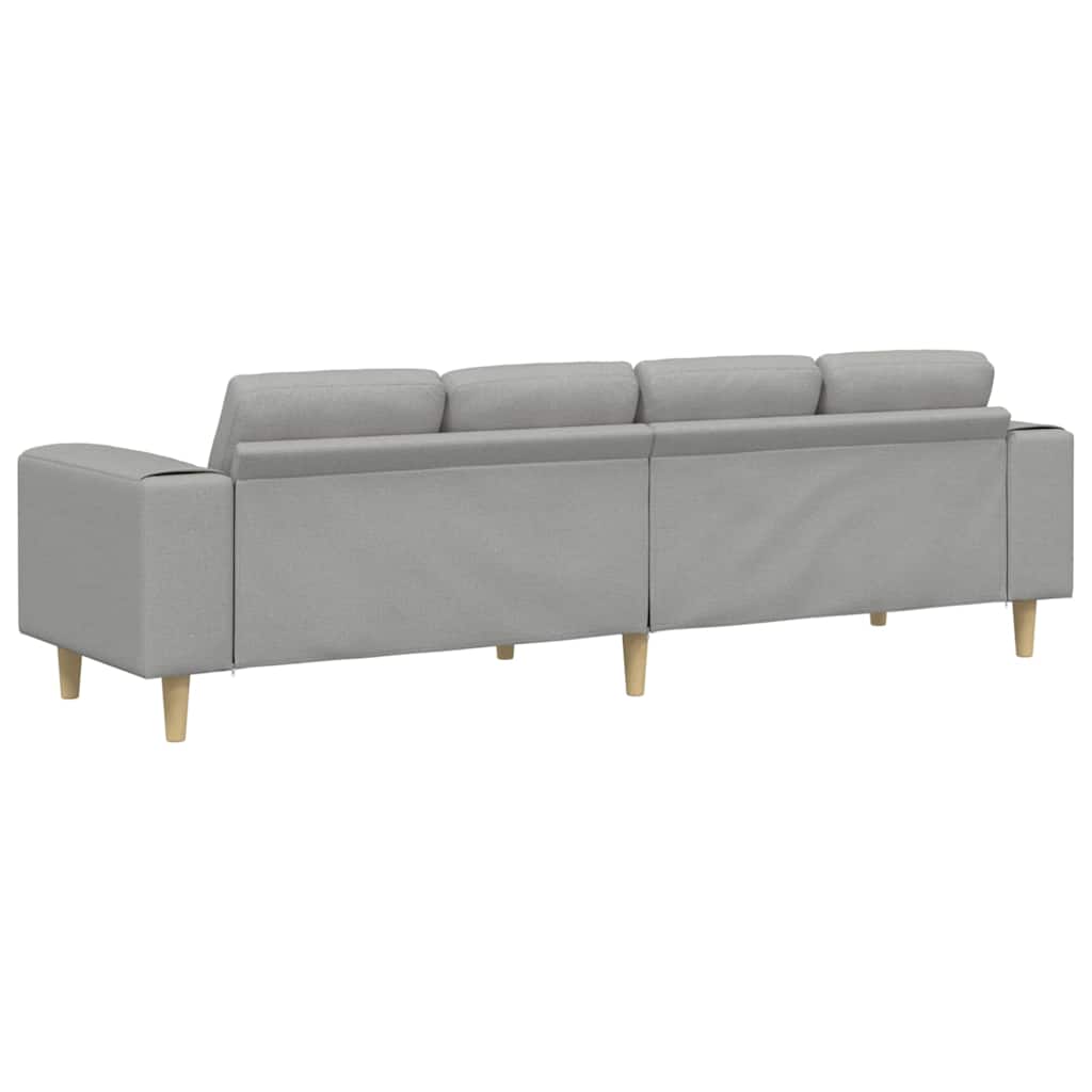 Sofa Sæt Sky Grey Stof - Billede 6