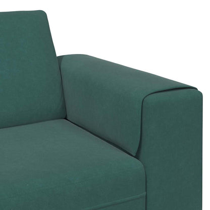 Sofa Sæt Mørkegrøn Fløjl - Billede 7