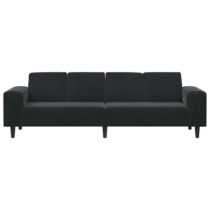 Sofa Sæt Sort Fløjl - Billede 4