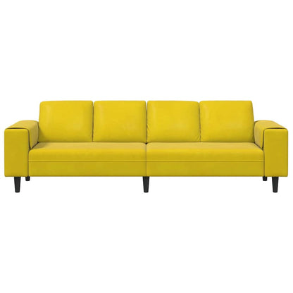 Sofa Sæt Gul Fløjl - Billede 4