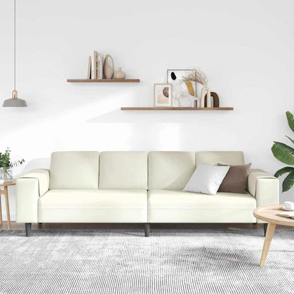 Sofa Sæt Creme Fløjl - Billede 3