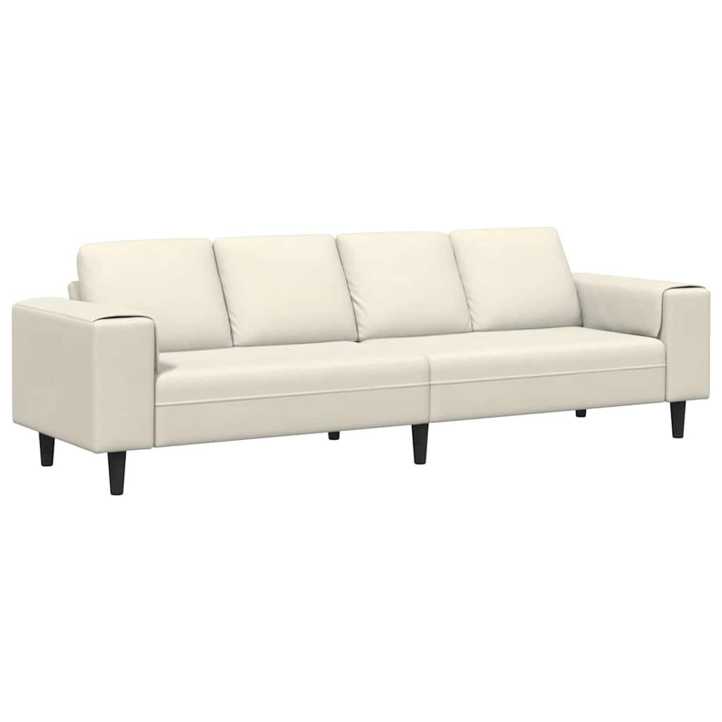 Sofa Sæt Creme Fløjl - Billede 2