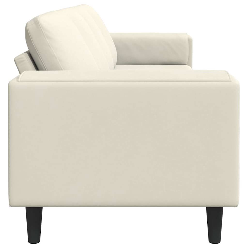 Sofa Sæt Creme Fløjl - Billede 5