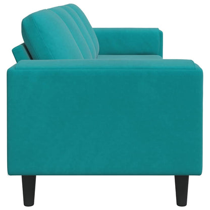 Sofa Sæt Turkis Fløjl - Billede 5