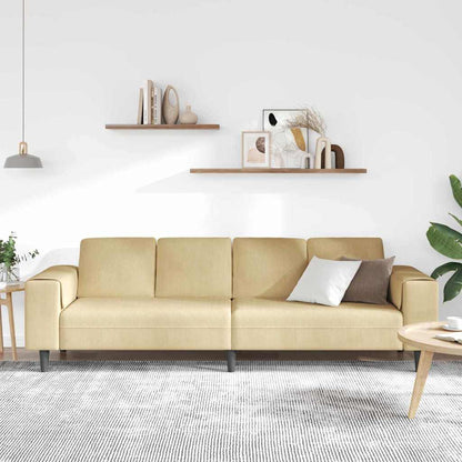 Stof Sofa Med Pude Grågrøn 208 Cm Corduroy Stof - Billede 3