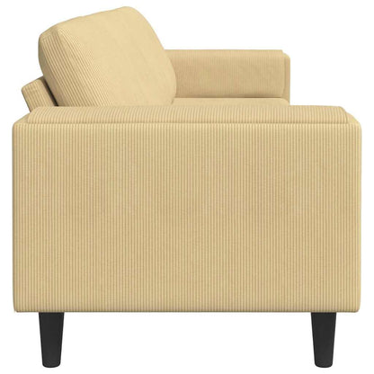 Stof Sofa Med Pude Grågrøn 208 Cm Corduroy Stof - Billede 5