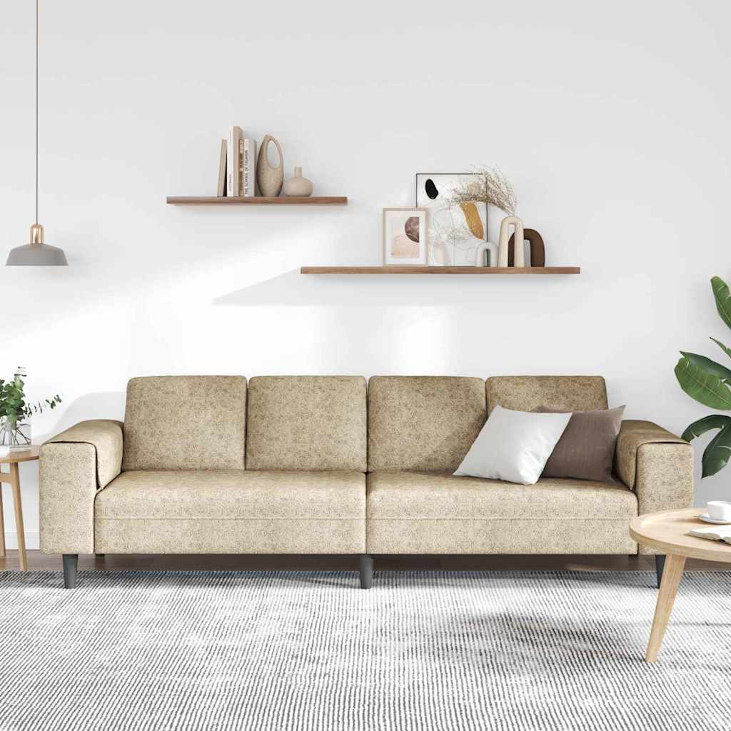 Sofa Sæt Lysegrå Faux Suede Læder - Billede 3