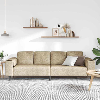 Sofa Sæt Lysegrå Faux Suede Læder - Billede 3