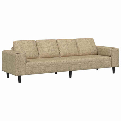 Sofa Sæt Lysegrå Faux Suede Læder - Billede 2
