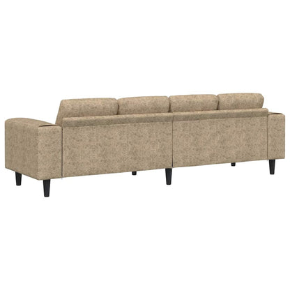 Sofa Sæt Lysegrå Faux Suede Læder - Billede 6