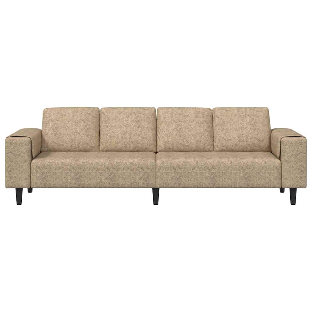 Sofa Sæt Lysegrå Faux Suede Læder - Billede 4
