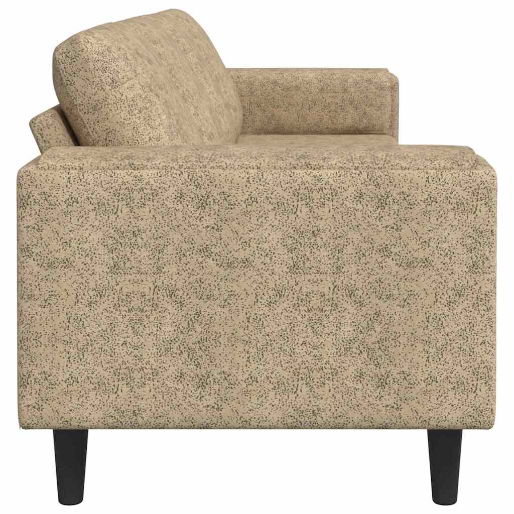 Sofa Sæt Lysegrå Faux Suede Læder - Billede 5