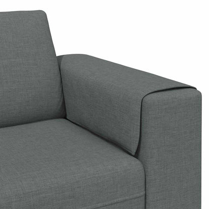 Sofa Sæt 3 Pcs Mørkegrå Stof - Billede 7