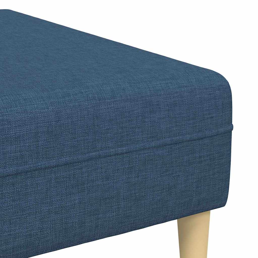 Sofa Sæt 3 Pcs Blå Stof - Billede 8