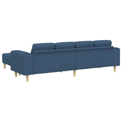 Sofa Sæt 3 Pcs Blå Stof - Billede 6